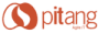 Um logotipo vermelho com a palavra pitang.